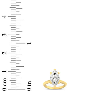1CTW Marquise Lab-Grown Diamond Prong Knife Edge Shank Solitaire Engagement Ring 1 Stone