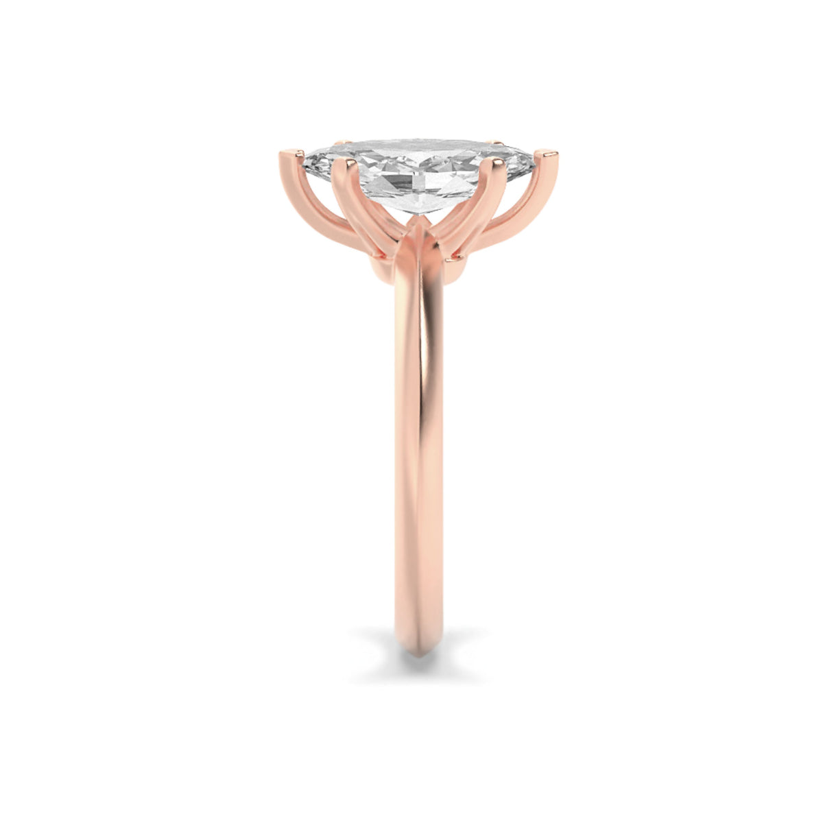 2CTW Marquise Lab-Grown Diamond Prong Knife Edge Shank Solitaire Engagement Ring 1 Stone