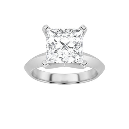 2CTW Princess Lab-Grown Diamond Prong Knife Edge Shank Solitaire Engagement Ring 1 Stone