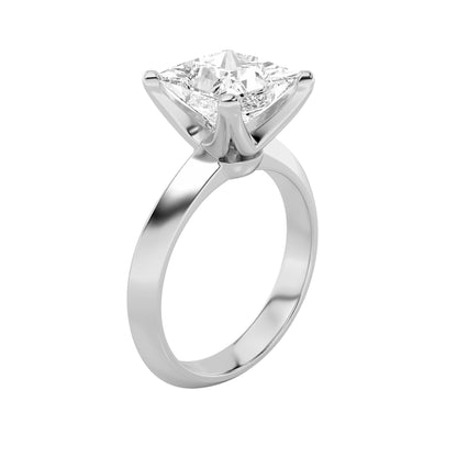 2CTW Princess Lab-Grown Diamond Prong Knife Edge Shank Solitaire Engagement Ring 1 Stone