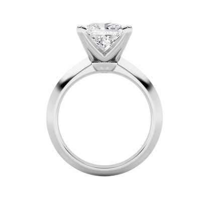 2CTW Princess Lab-Grown Diamond Prong Knife Edge Shank Solitaire Engagement Ring 1 Stone