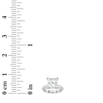2CTW Princess Lab-Grown Diamond Prong Knife Edge Shank Solitaire Engagement Ring 1 Stone