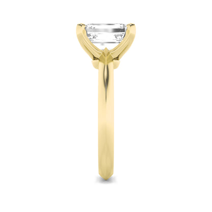 3CTW Radiant Lab-Grown Diamond Prong Knife Edge Shank Solitaire Engagement Ring 1 Stone