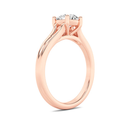 2CTW Round Lab-Grown Diamond Prong Split Shank Solitaire Engagement Ring 1 Stone