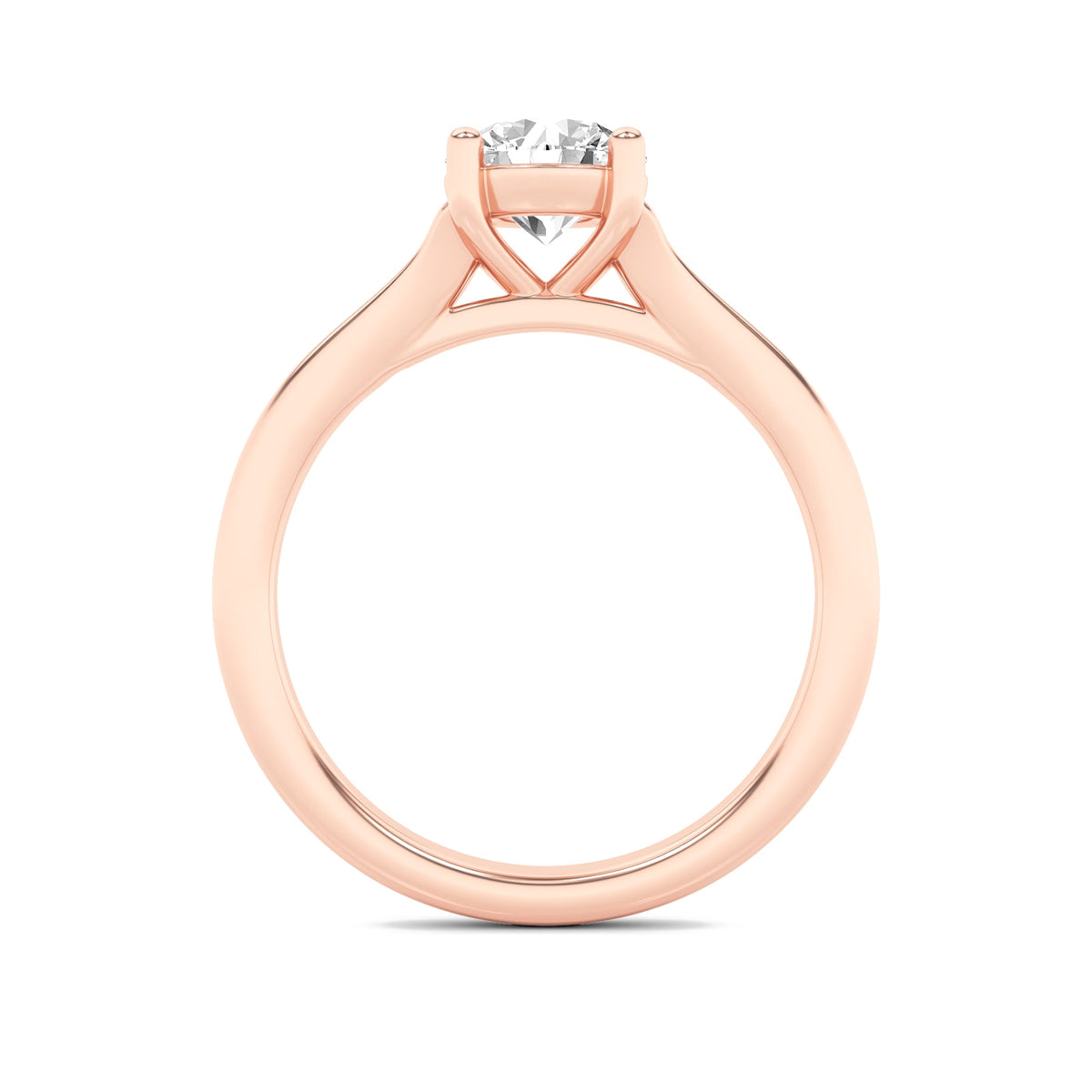 2CTW Round Lab-Grown Diamond Prong Split Shank Solitaire Engagement Ring 1 Stone