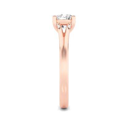 2CTW Round Lab-Grown Diamond Prong Split Shank Solitaire Engagement Ring 1 Stone