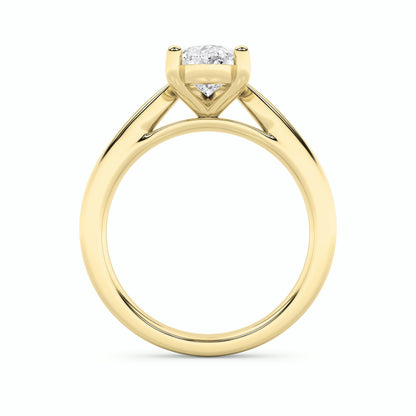 2CTW Pear Lab-Grown Diamond Prong Classic Shank Solitaire Engagement Ring 1 Stone