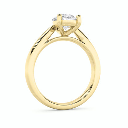 2CTW Pear Lab-Grown Diamond Prong Classic Shank Solitaire Engagement Ring 1 Stone