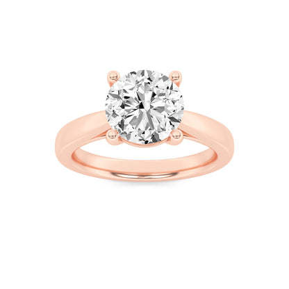 2CTW Round Lab-Grown Diamond Prong Classic Shank Solitaire Engagement Ring 1 Stone
