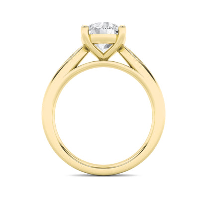 3CTW Round Lab-Grown Diamond Prong Classic Shank Solitaire Engagement Ring 1 Stone