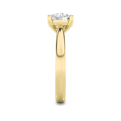 3CTW Round Lab-Grown Diamond Prong Classic Shank Solitaire Engagement Ring 1 Stone