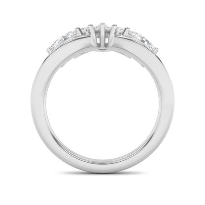 1.5CTW Marquise Lab-Grown Diamond Prong Fancy Contour Ring 15 Stones