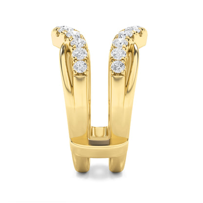1CTW Round Lab-Grown Diamond Prong Insert Jacket Ring 22 Stones