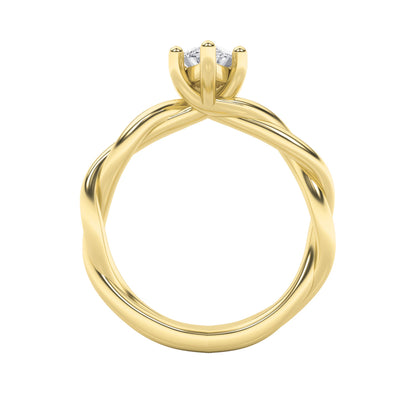 1.5CTW Marquise Lab-Grown Diamond Prong Twisted Shank Solitaire Engagement Ring 1 Stone