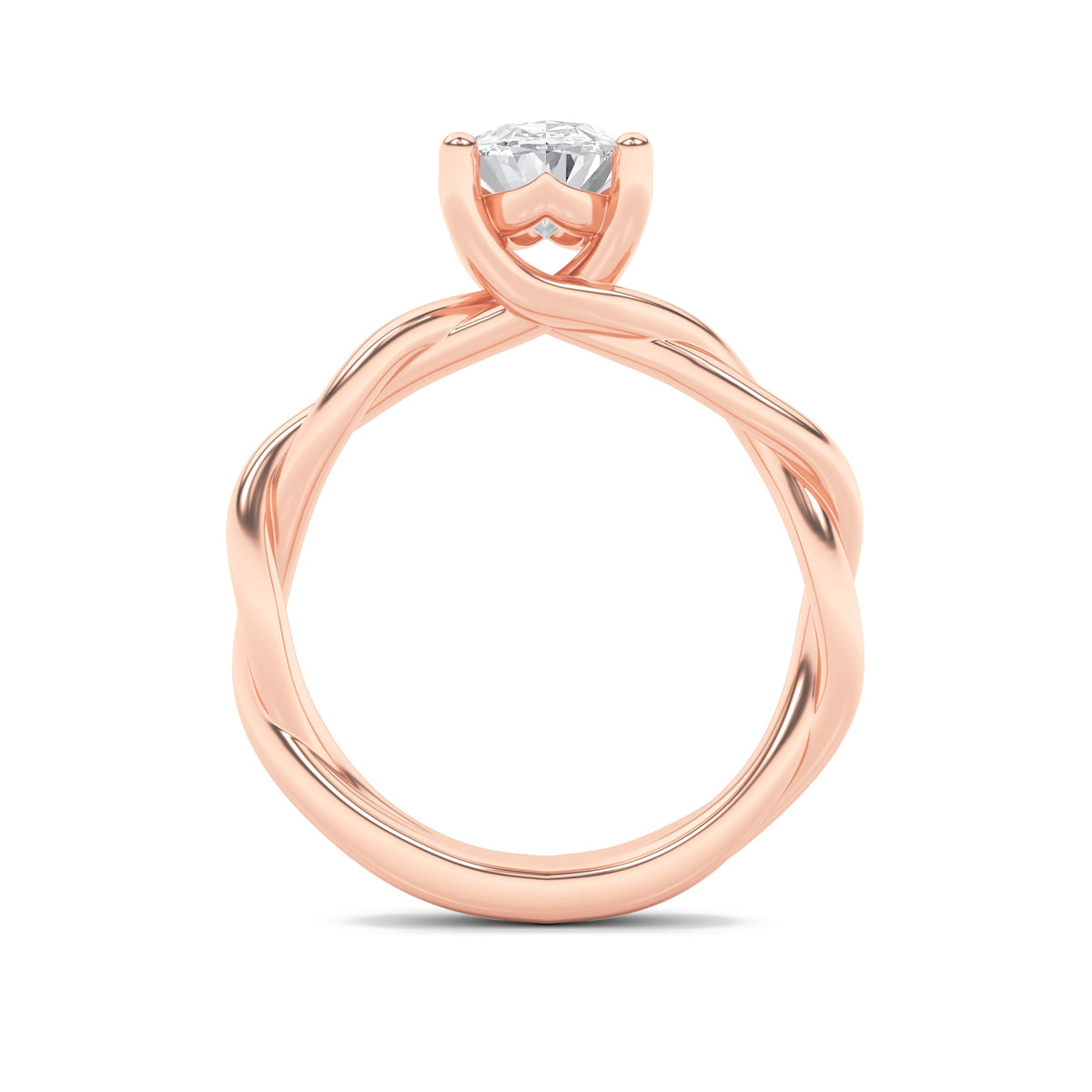 1.5CTW Oval Lab-Grown Diamond Prong Ring 1 Stone