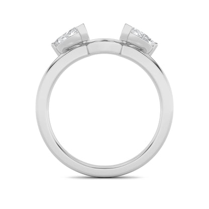 1CTW Marquise Lab-Grown Diamond Prong Wrap Ring 4 Stones