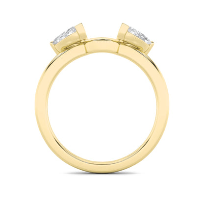1CTW Marquise Lab-Grown Diamond Prong Wrap Ring 4 Stones