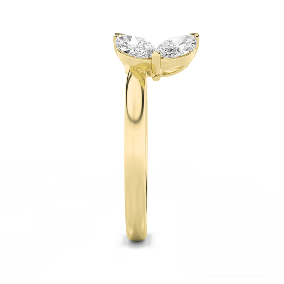 1CTW Marquise Lab-Grown Diamond Prong Wrap Ring 4 Stones