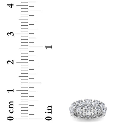 5CTW Round Lab-Grown Diamond Prong Eternity Band Ring 36 Stones