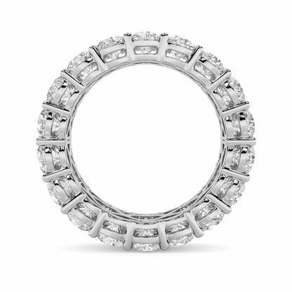 8CTW Round Lab-Grown Diamond Prong Eternity Band Ring 54 Stones