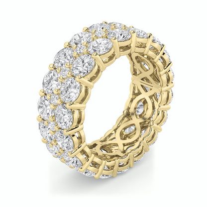 8CTW Round Lab-Grown Diamond Prong Eternity Band Ring 54 Stones