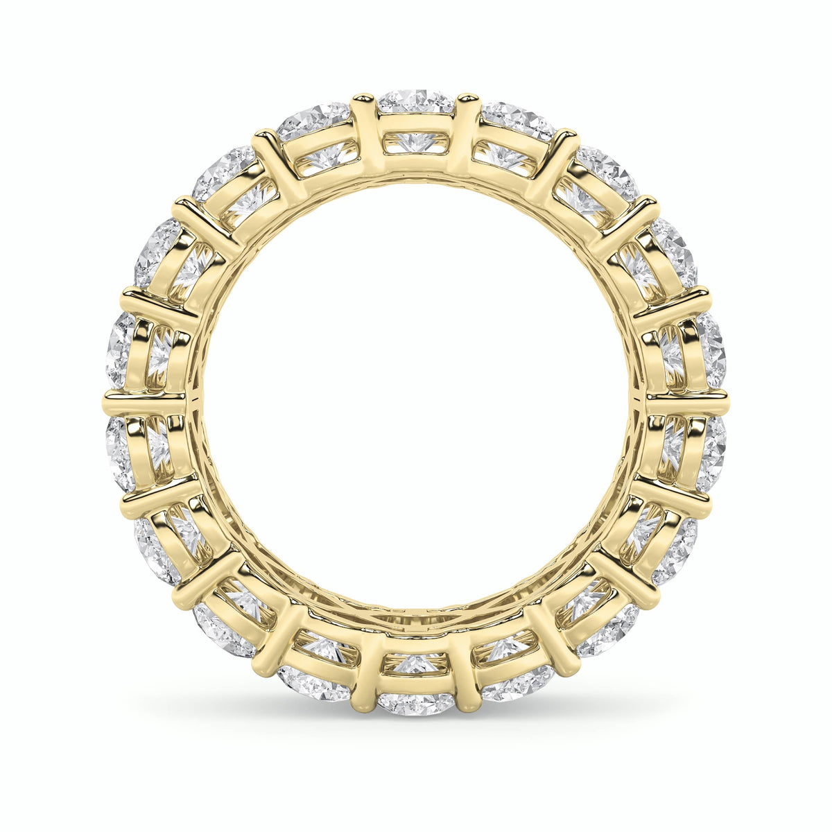 8CTW Round Lab-Grown Diamond Prong Eternity Band Ring 54 Stones