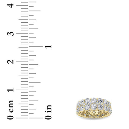 8CTW Round Lab-Grown Diamond Prong Eternity Band Ring 54 Stones