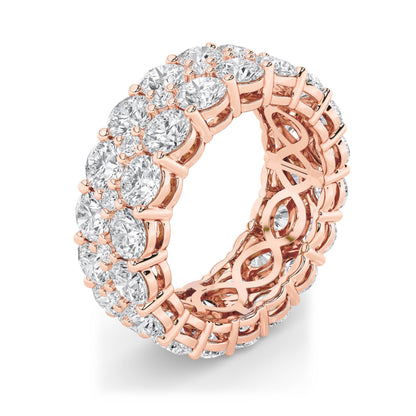 8CTW Round Lab-Grown Diamond Prong Eternity Band Ring 54 Stones
