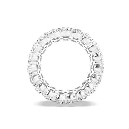9CTW Pear Lab-Grown Diamond Prong Eternity Band Ring 57 Stones