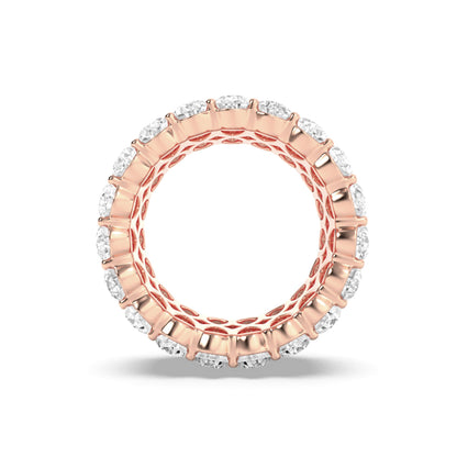 9CTW Pear Lab-Grown Diamond Prong Eternity Band Ring 57 Stones