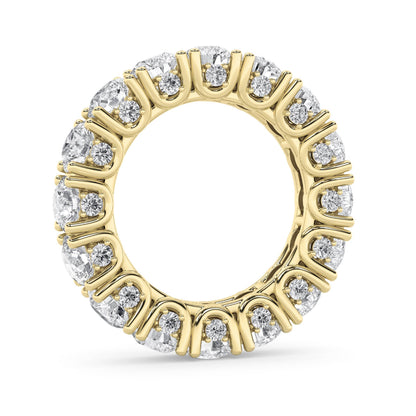 7CTW Round Lab-Grown Diamond Prong Eternity Band Ring 48 Stones
