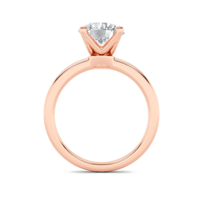 2CTW Round Lab-Grown Diamond Prong Classic Solitaire Engagement Ring 1 Stone F Color