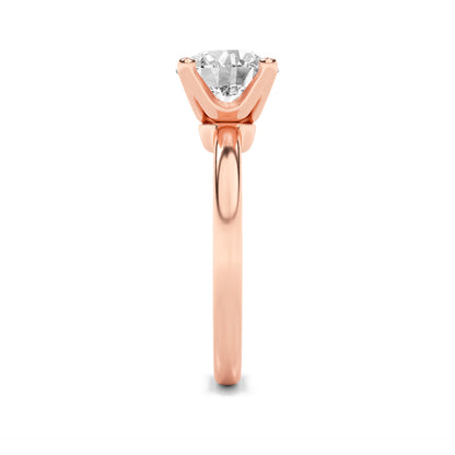 2CTW Round Lab-Grown Diamond Prong Classic Solitaire Engagement Ring 1 Stone F Color