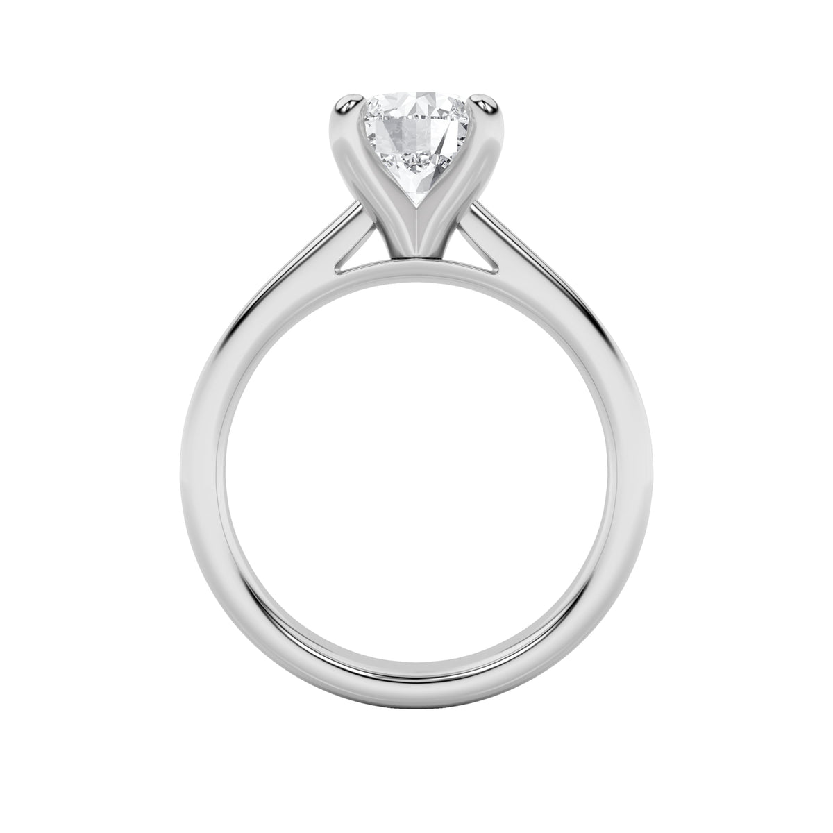 0.75CTW Round Lab-Grown Diamond Prong Classic Solitaire Engagement Ring 1 Stone