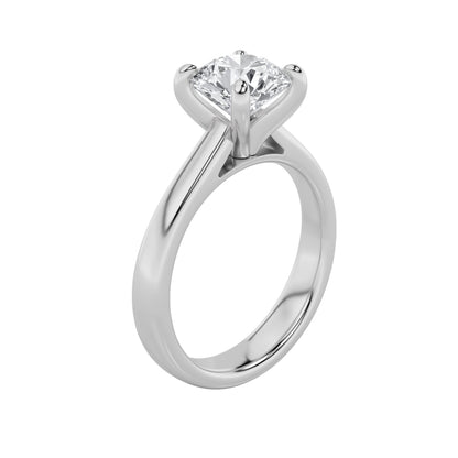 1.5CTW Round Lab-Grown Diamond Prong Classic Solitaire Engagement Ring 1 Stone