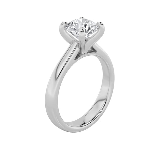 1.5CTW Round Lab-Grown Diamond Prong Classic Solitaire Engagement Ring 1 Stone