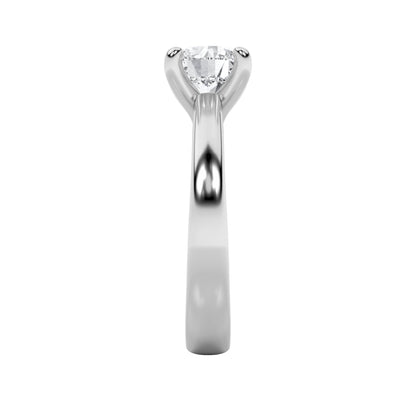 1.5CTW Round Lab-Grown Diamond Prong Classic Solitaire Engagement Ring 1 Stone