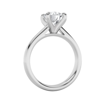 1.5CTW Round Lab-Grown Diamond Prong Classic Solitaire Engagement Ring 1 Stone