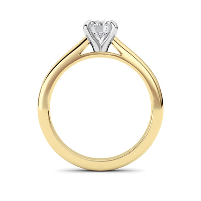 1.5CTW Round Lab-Grown Diamond Prong Classic Solitaire Engagement Ring 1 Stone