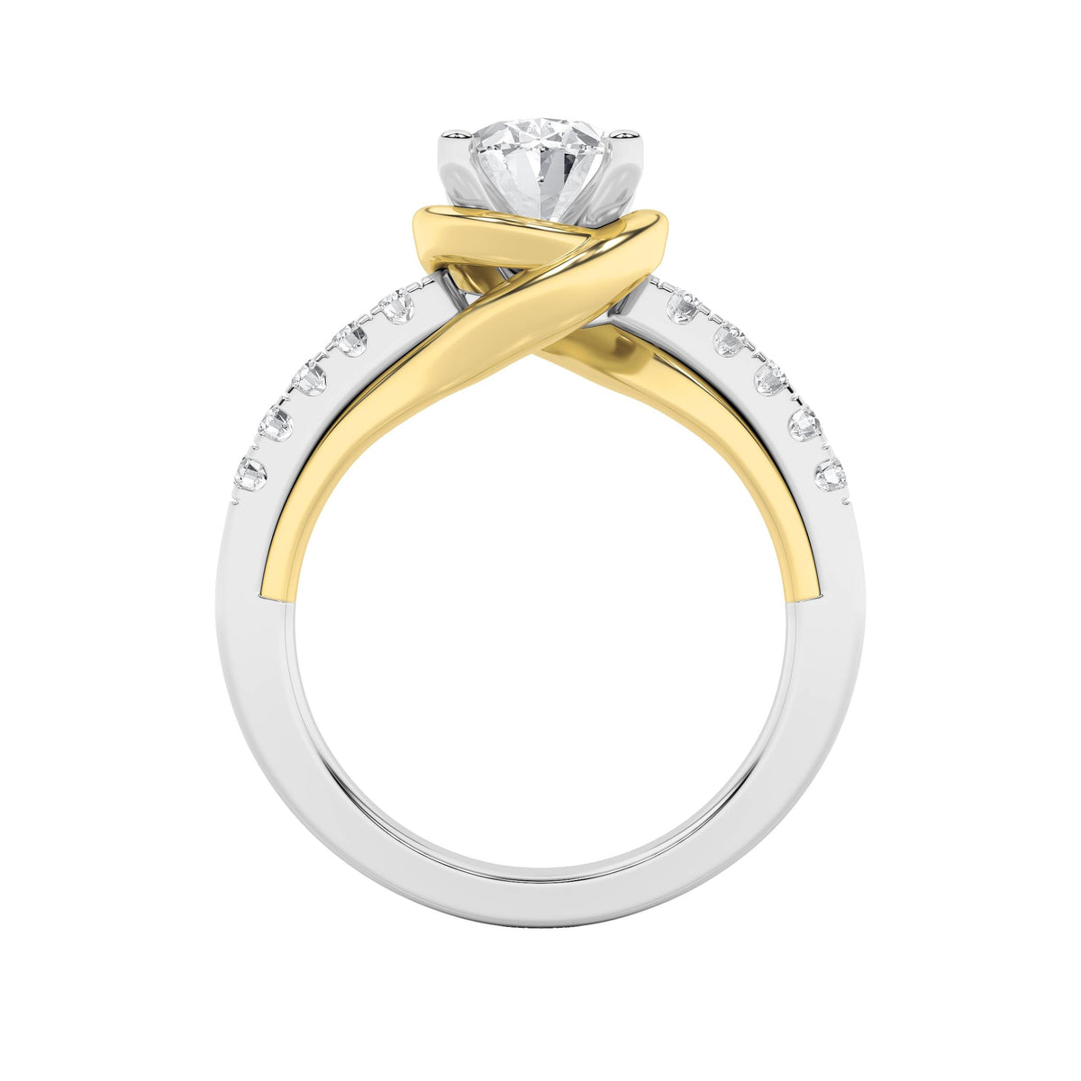 2CTW Oval Lab-Grown Diamond Prong Solitaire Engagement Ring 11 Stones 1.75ct Center