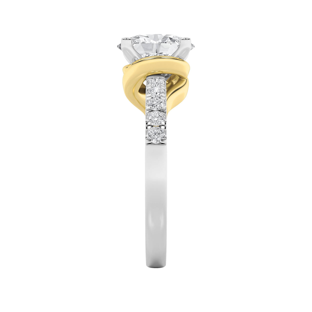 2CTW Oval Lab-Grown Diamond Prong Solitaire Engagement Ring 11 Stones 1.75ct Center