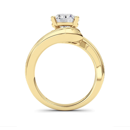 2.5CTW Round Lab-Grown Diamond Prong Ring 1 Stone