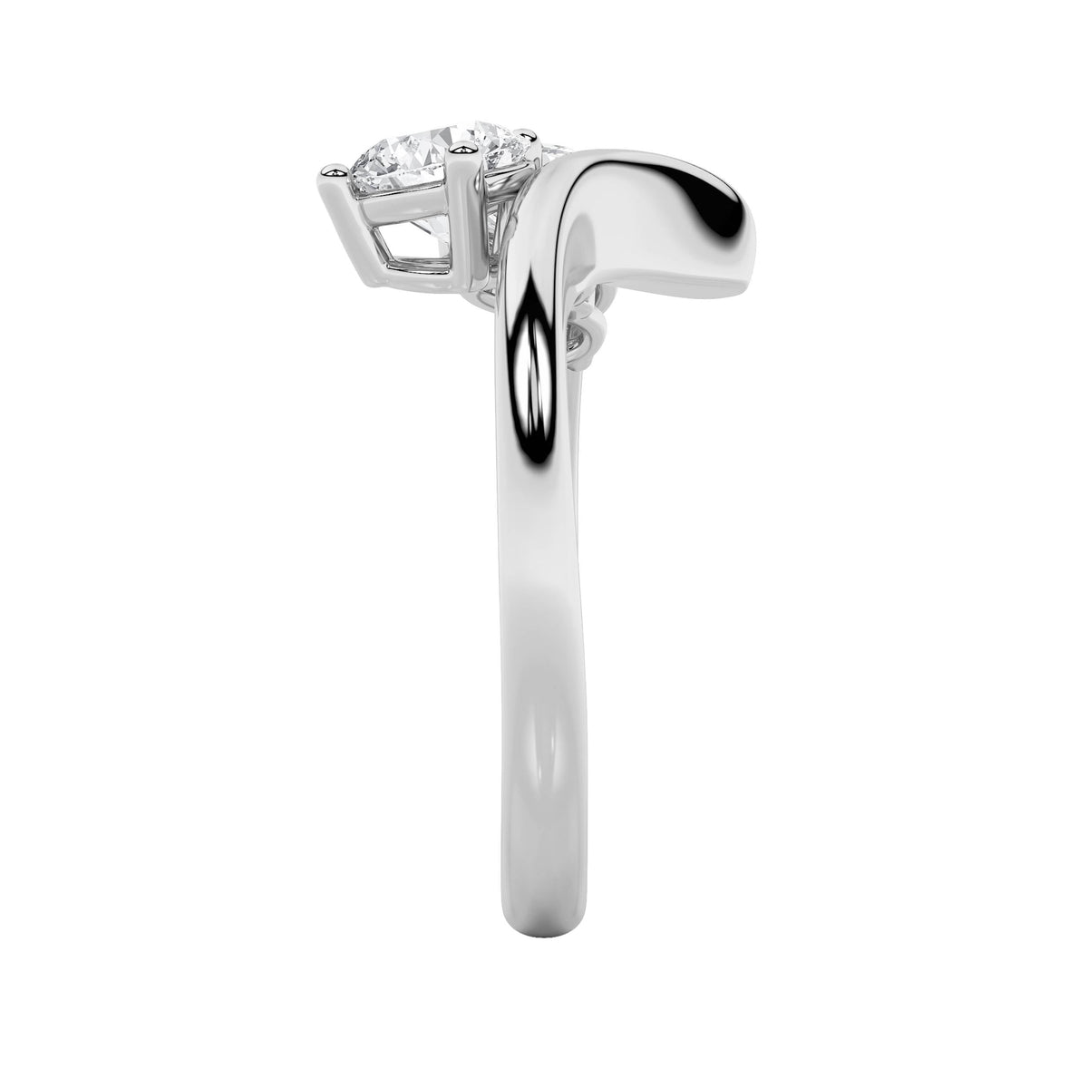 1.5CTW Round Lab-Grown Diamond Prong Three Stone Ring 3 Stones
