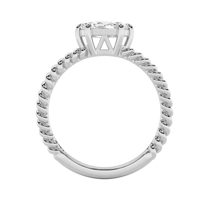0.5CTW Marquise Lab-Grown Diamond Prong Petite Solitaire Engagement Ring 1 Stone
