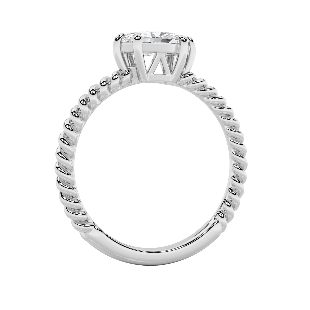 0.5CTW Marquise Lab-Grown Diamond Prong Petite Solitaire Engagement Ring 1 Stone