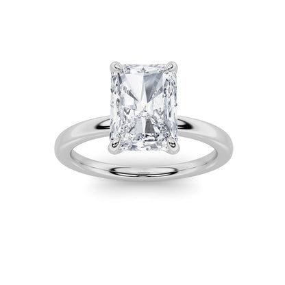 2CTW Radiant Lab-Grown Diamond Classic Solitaire Ring 1 Stone