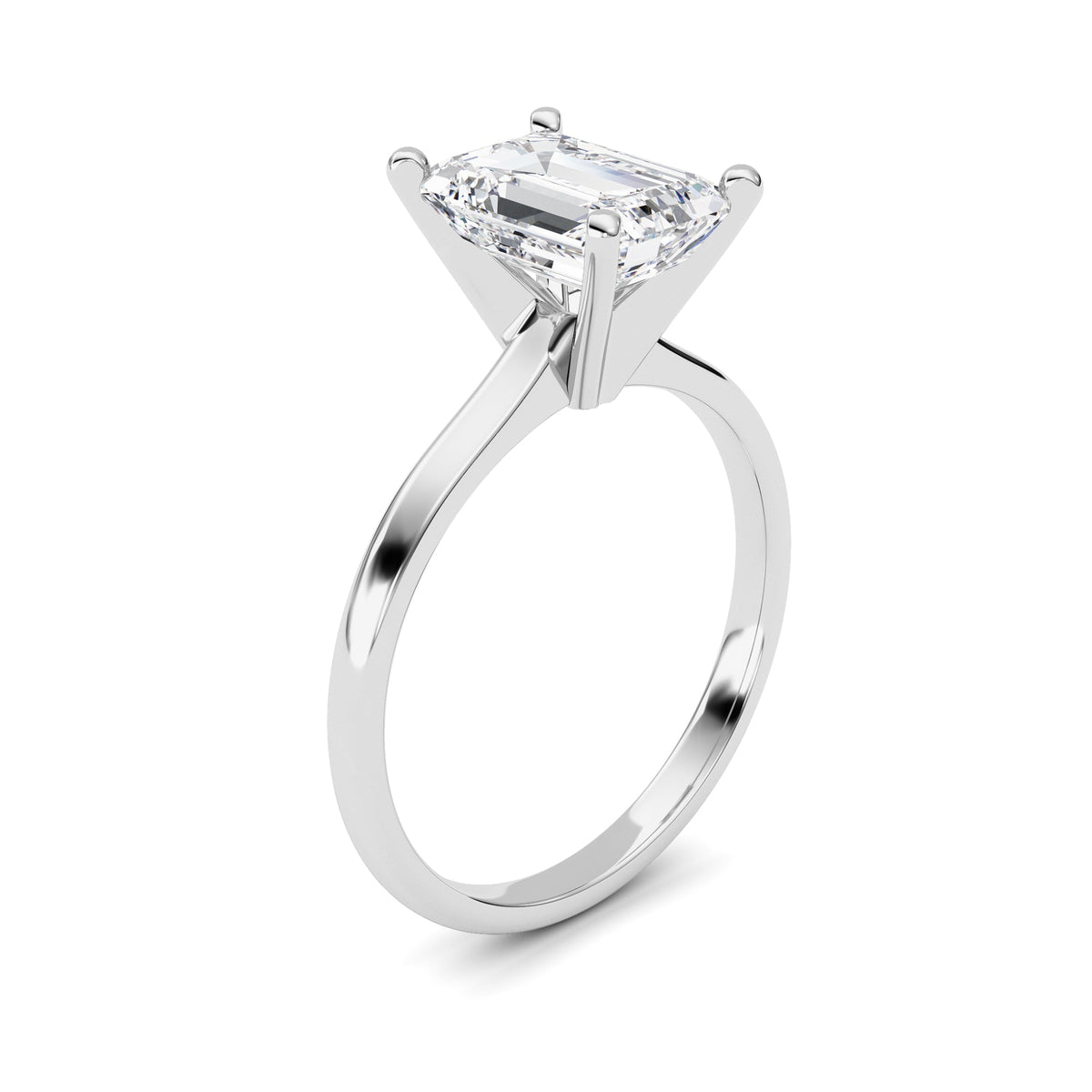 2CTW Radiant Lab-Grown Diamond Classic Solitaire Ring 1 Stone