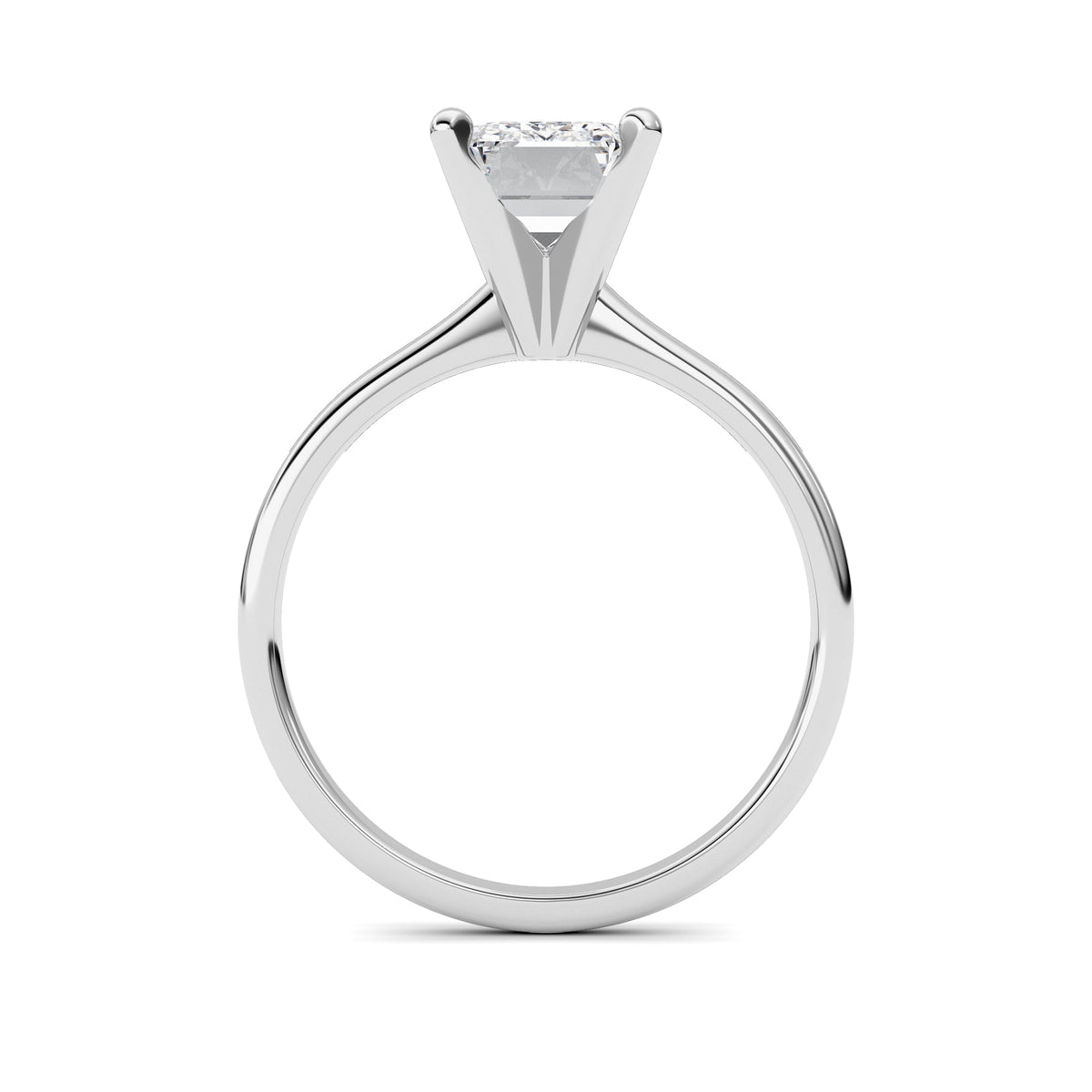 2CTW Radiant Lab-Grown Diamond Classic Solitaire Ring 1 Stone