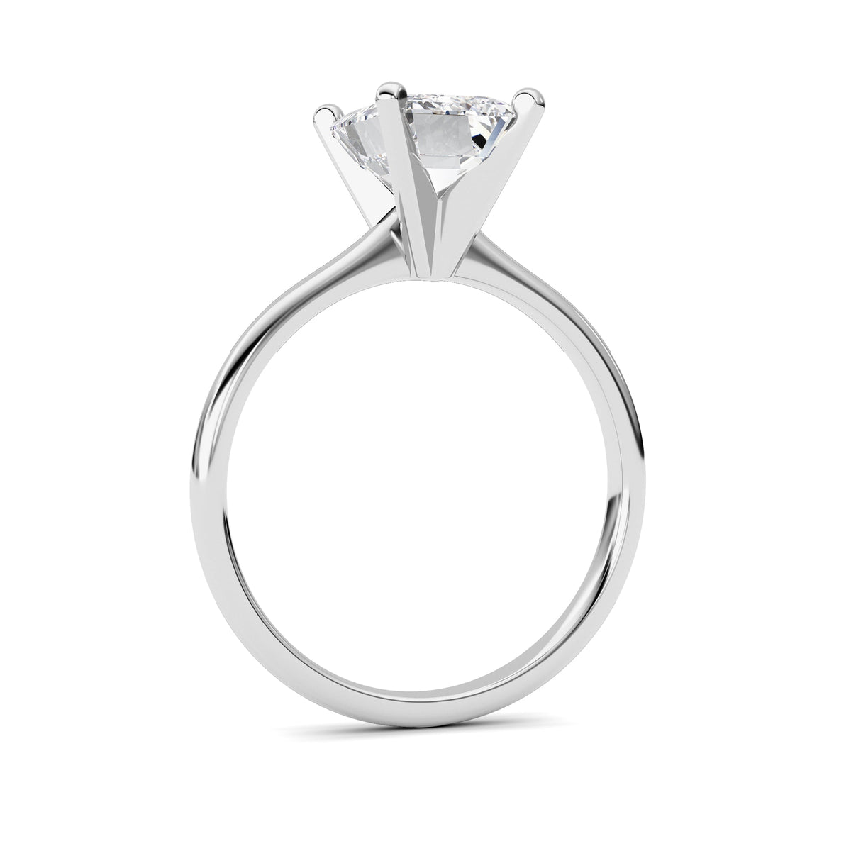 2CTW Radiant Lab-Grown Diamond Classic Solitaire Ring 1 Stone