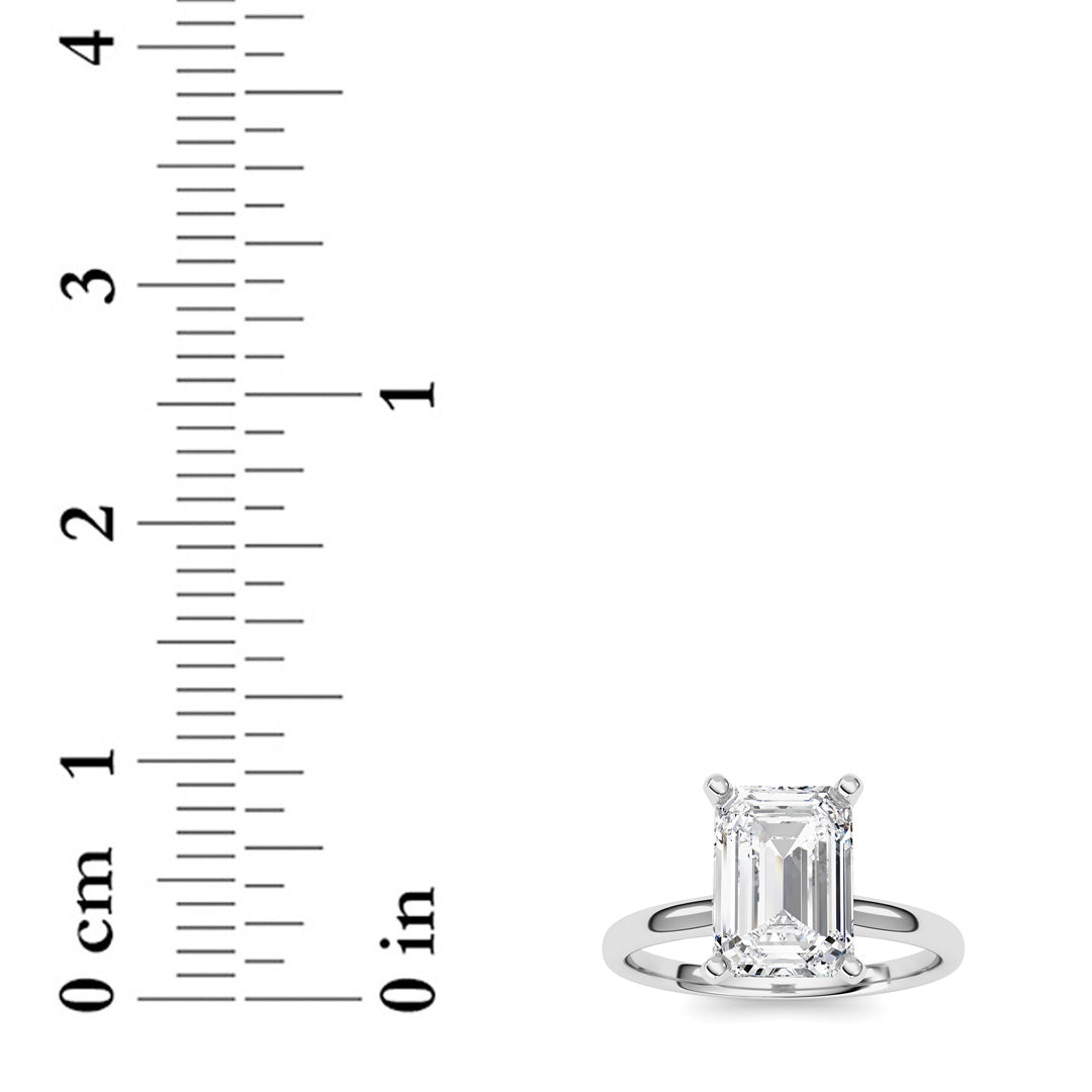 2CTW Radiant Lab-Grown Diamond Classic Solitaire Ring 1 Stone